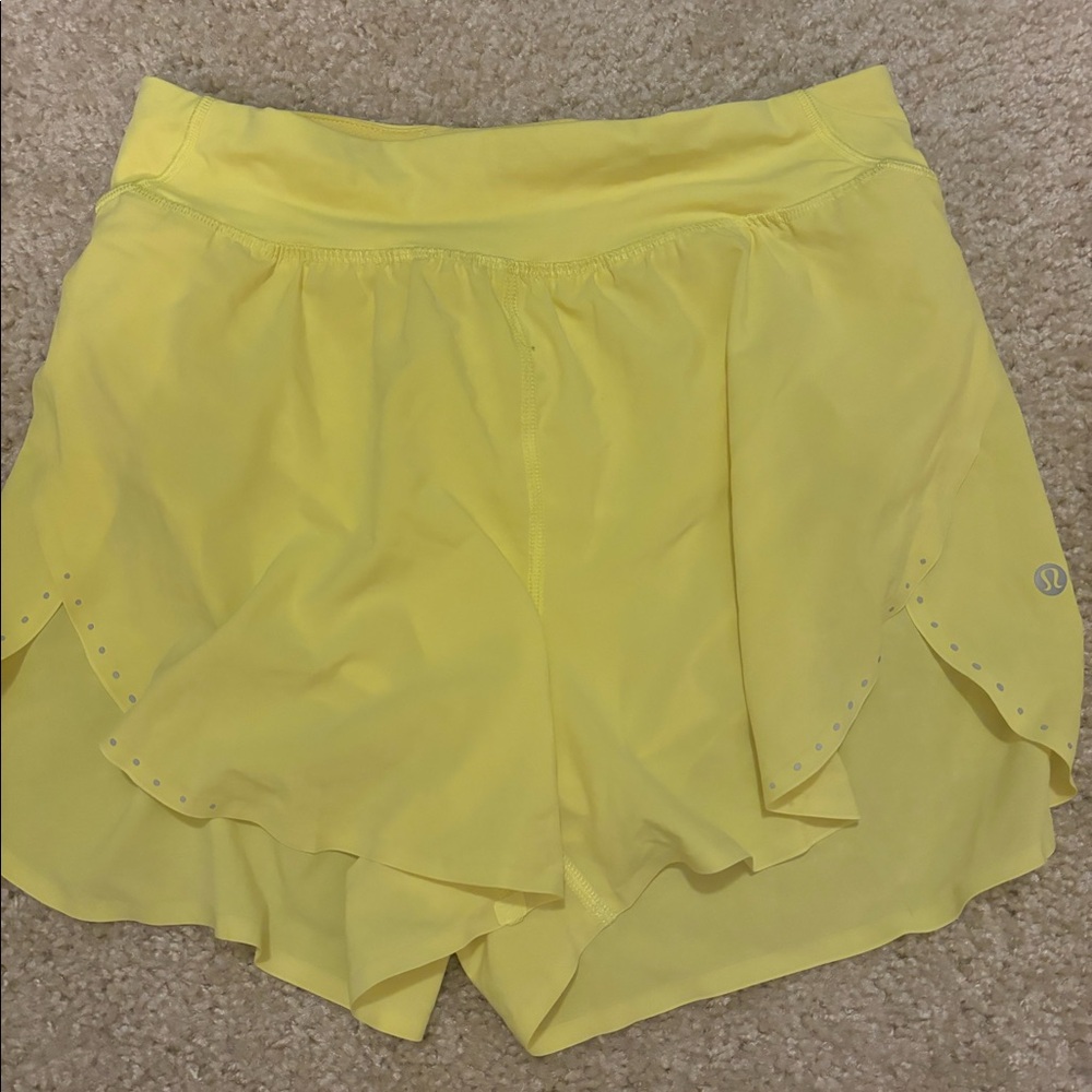 Neon yellow shorts
